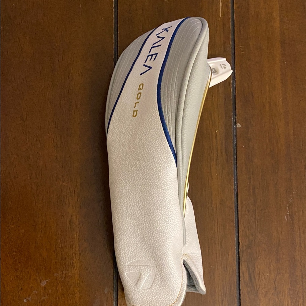 TaylorMade White and Blue Golf Club Headcover